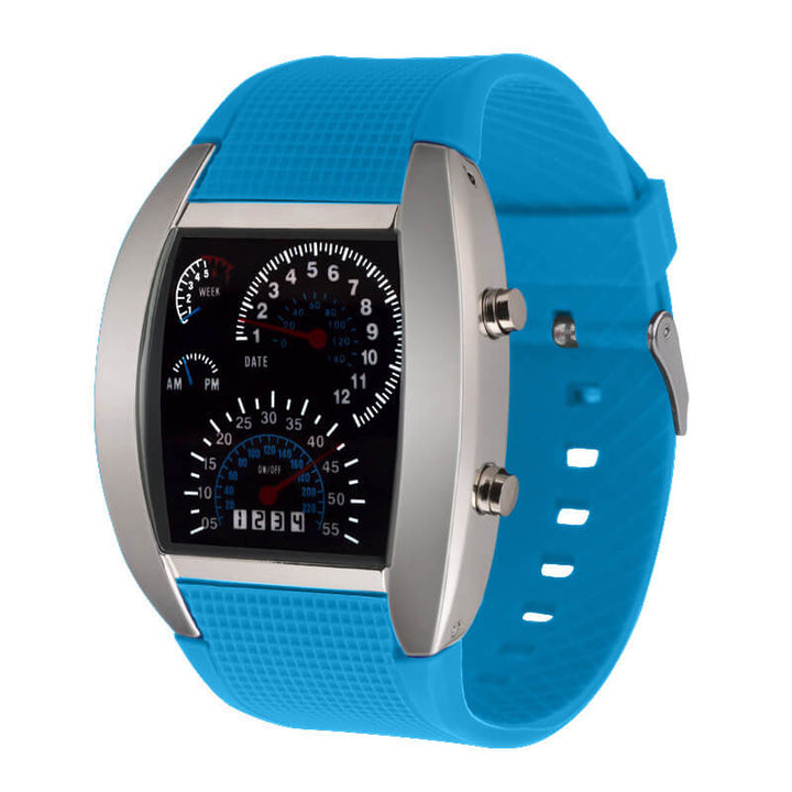 Herren -Tachometer -LED -Uhr 11
