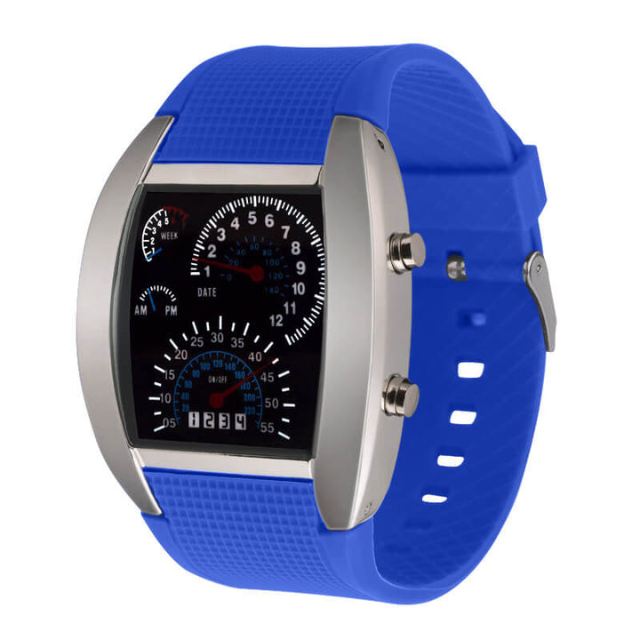 Herren -Tachometer -LED -Uhr 12