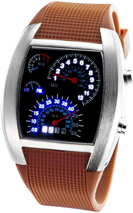 Herren -Tachometer -LED -Uhr 6