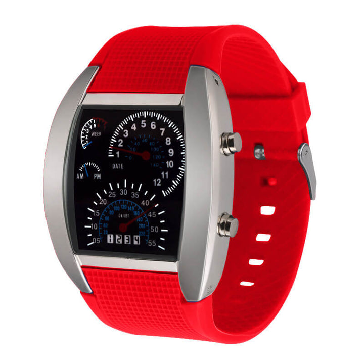 Herren -Tachometer -LED -Uhr 8
