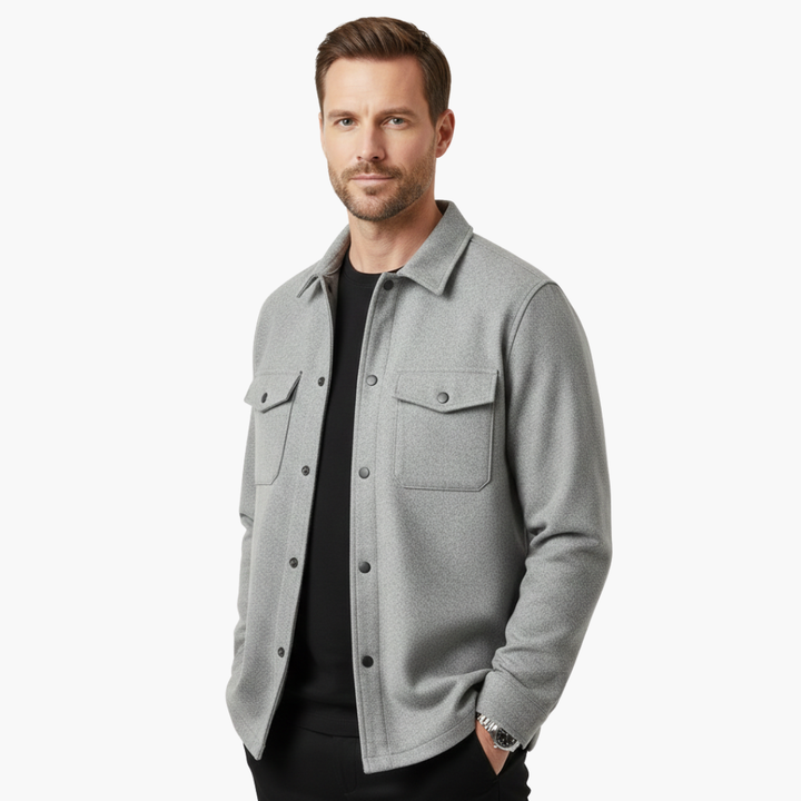 Herren Jacke Mit Klassischem Kragen Und Brusttaschen Für Lässige Looks – Modische Hemdjacke Für Jeden Anlass 2