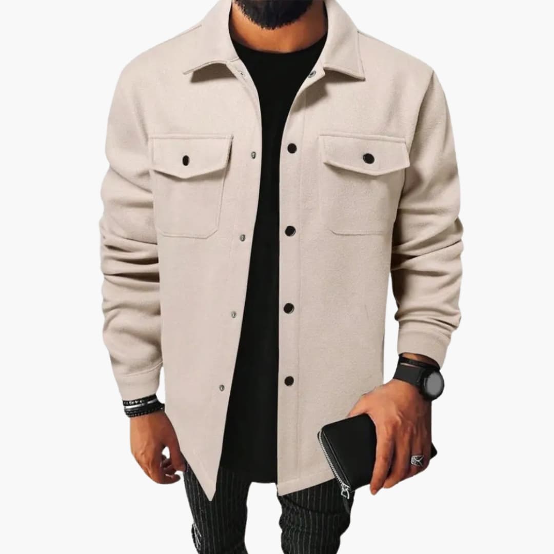 Herren Jacke Mit Klassischem Kragen Und Brusttaschen Für Lässige Looks – Modische Hemdjacke Für Jeden Anlass 5