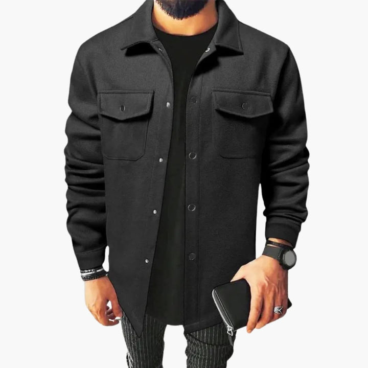 Herren Jacke Mit Klassischem Kragen Und Brusttaschen Für Lässige Looks – Modische Hemdjacke Für Jeden Anlass 7