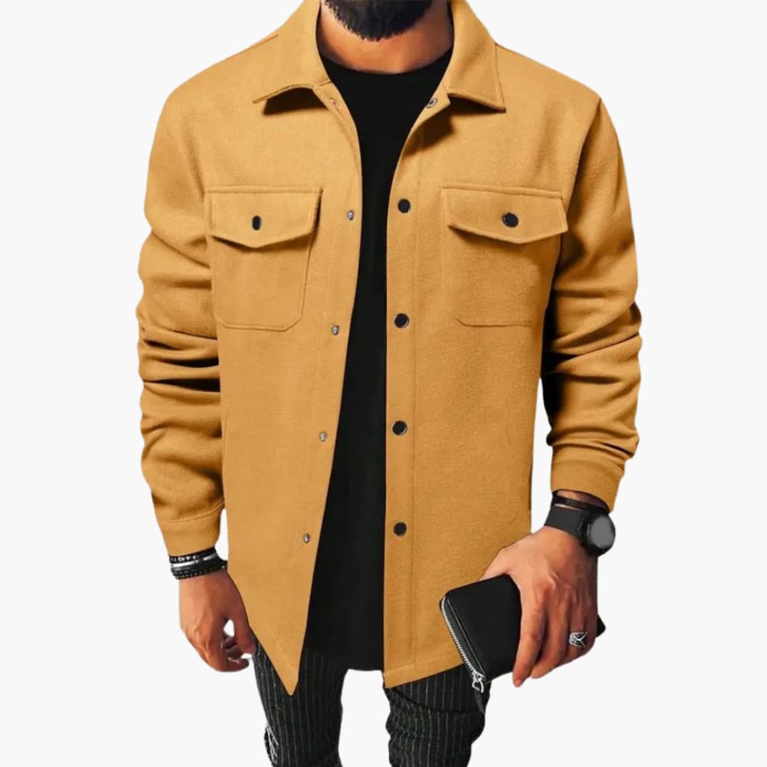 Herren Jacke Mit Klassischem Kragen Und Brusttaschen Für Lässige Looks – Modische Hemdjacke Für Jeden Anlass 9