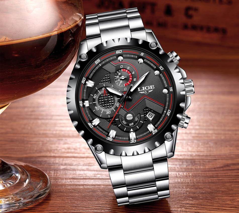 Herren Military Steel Watch 4