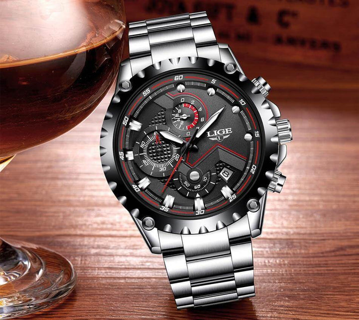 Herren Military Steel Watch 4