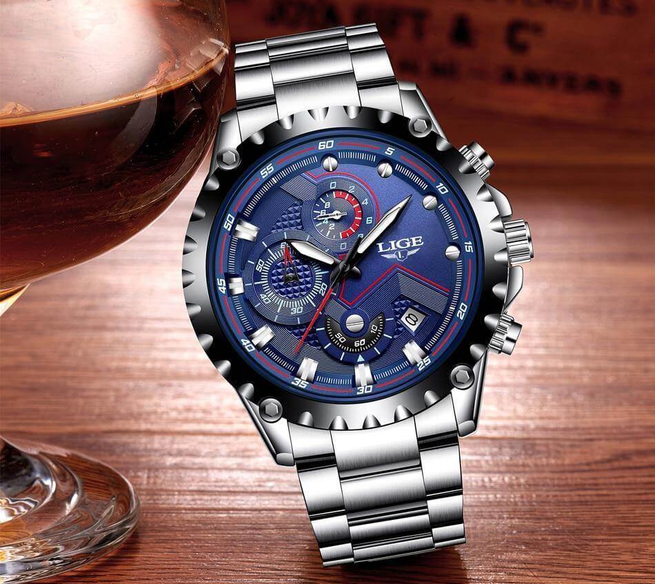 Herren Military Steel Watch 6