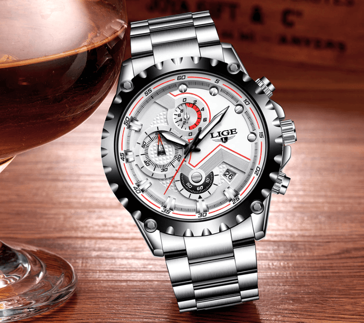 Herren Military Steel Watch 8