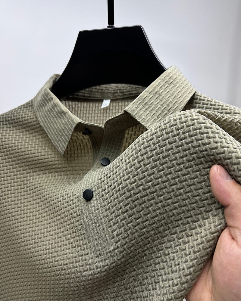 Herren Poloshirt Mit Mesh-Design – Atmungsaktives Poloshirt Für Herren, Modern Und Vielseitig 2