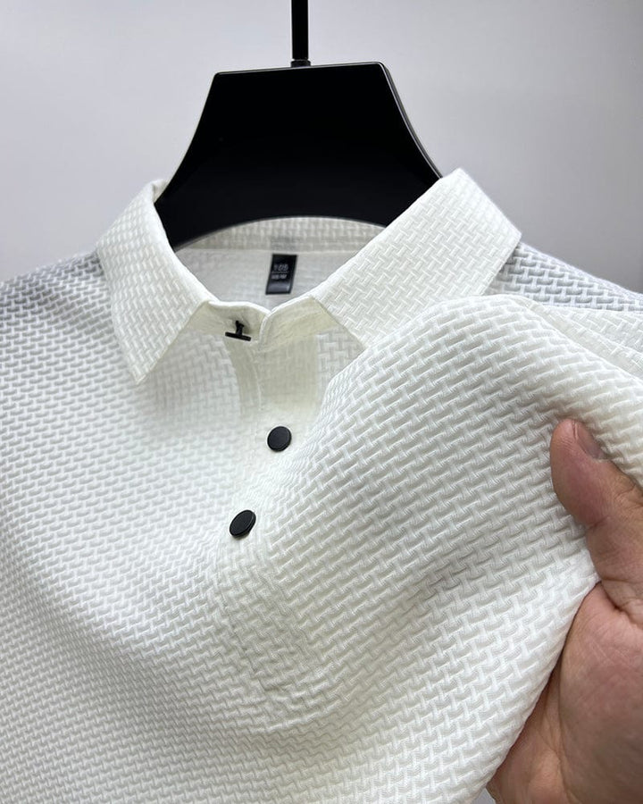 Herren Poloshirt Mit Mesh-Design – Atmungsaktives Poloshirt Für Herren, Modern Und Vielseitig 3