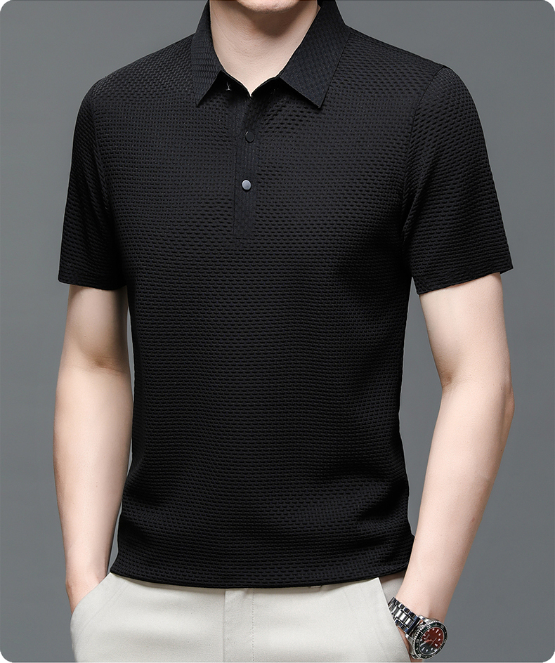Herren Poloshirt Mit Mesh-Design – Atmungsaktives Poloshirt Für Herren, Modern Und Vielseitig 8