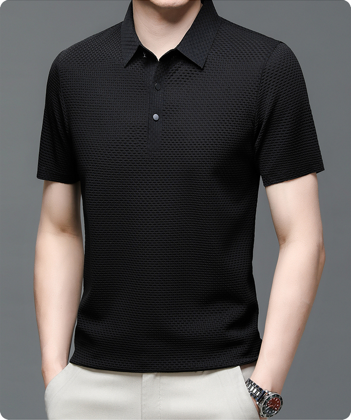 Herren Poloshirt Mit Mesh-Design – Atmungsaktives Poloshirt Für Herren, Modern Und Vielseitig 8