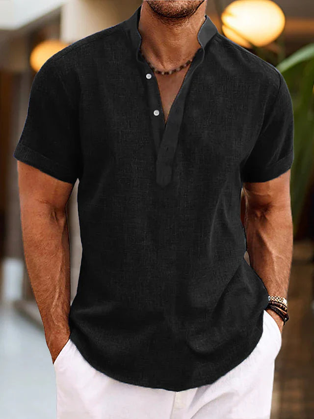 Herren Poloshirt V-Ausschnitt – Bequemes Poloshirt Für Herren, Stilvoll Und Vielseitig Kombinierbar 3