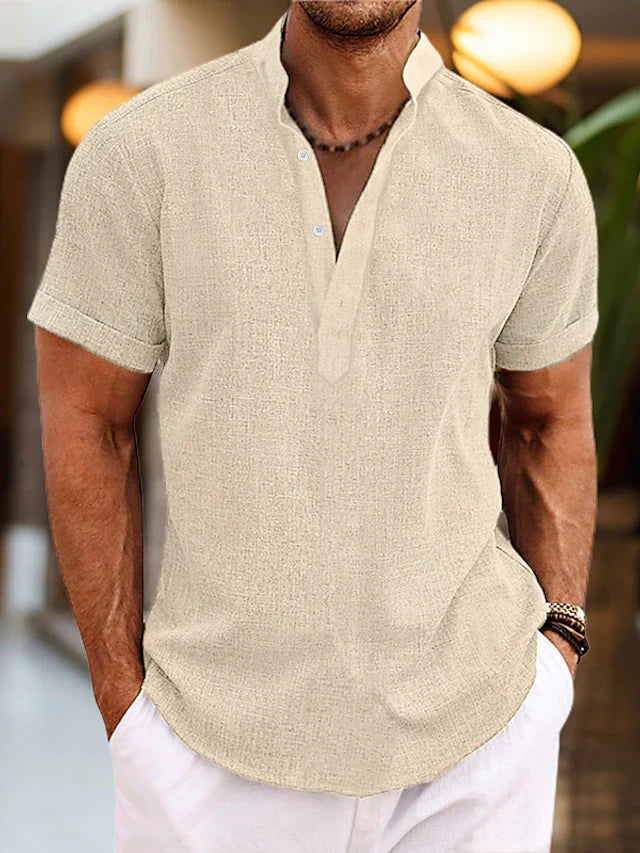 Herren Poloshirt V-Ausschnitt – Bequemes Poloshirt Für Herren, Stilvoll Und Vielseitig Kombinierbar 5