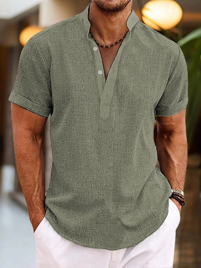 Herren Poloshirt V-Ausschnitt – Bequemes Poloshirt Für Herren, Stilvoll Und Vielseitig Kombinierbar 7