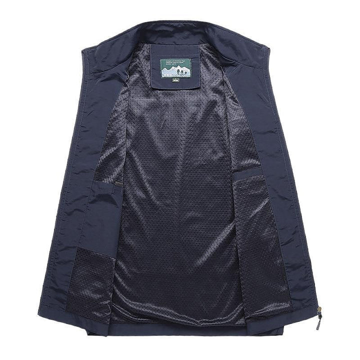 Herren Weste Stehkragen – Atmungsaktive Gilet für Komfort und Stil, Schnelltrocknend, Praktisch für Alltag und Freizeit 2