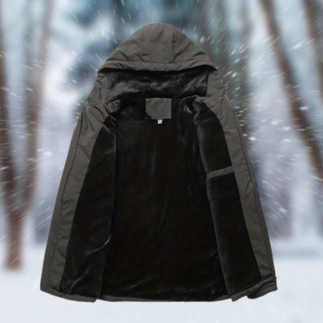 Herren Winterjacke Wasserdicht Gefüttert mit Kapuze Sportlich Modern 2