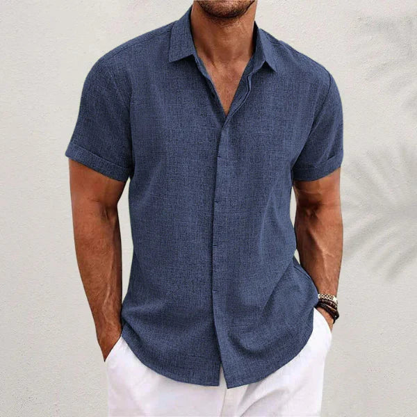 Herrenhemd – Leichtes, Atmungsaktives Hemd Für Herren, Ideal Für Sommer Tage, Lässiger Stil, Optimaler Komfort 1