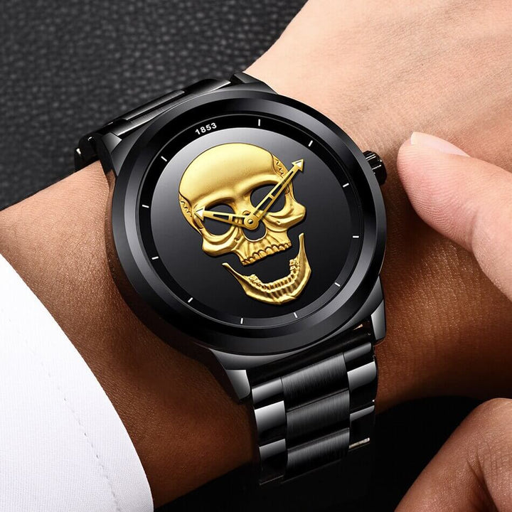 Herrenschädel Uhr 1