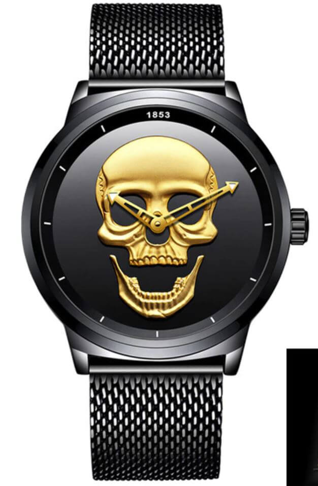 Herrenschädel Uhr 11