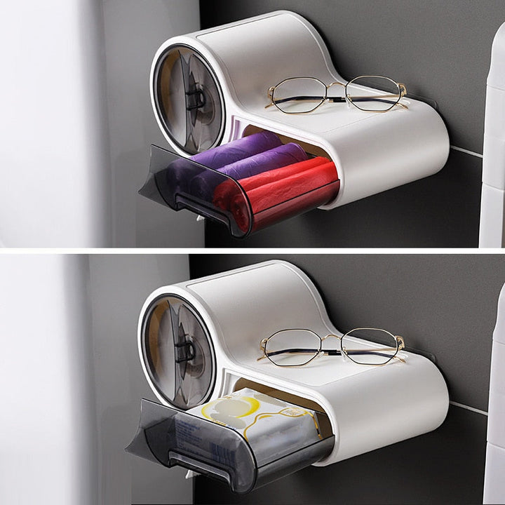  Multifunktionaler Toilettenrollhalter - elegant und perfekt für die Lagerung des Bades-5