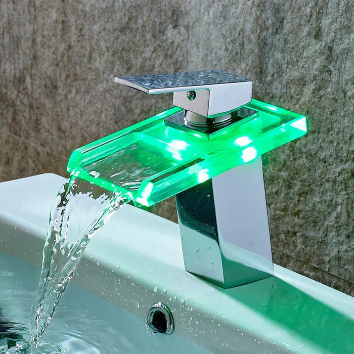  Wasserfallkran - intelligentem Temperaturindikator und eleganter Wasserstrom-4