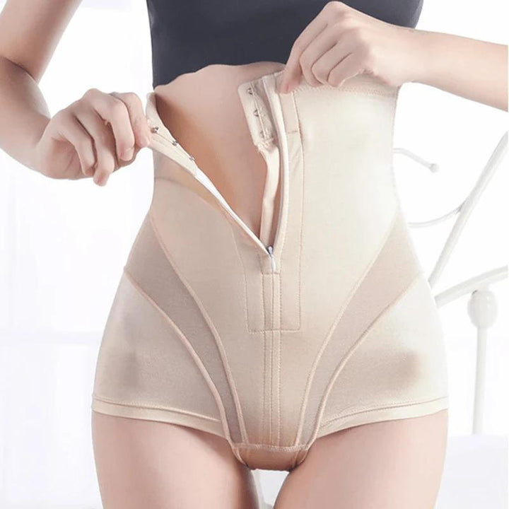 Postpartale hohe Tummy -Kontrollhose mit Komprimierung und Unterstützung-3