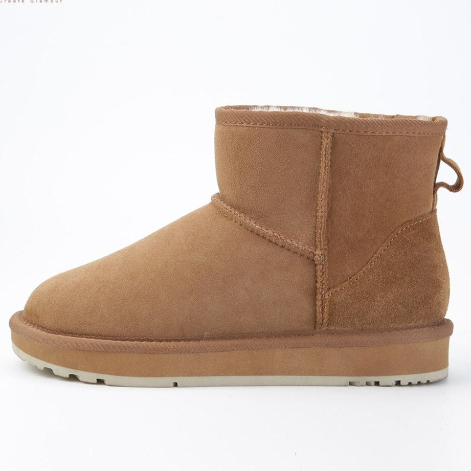 Inoe Wildleder-Winterstiefel | Echtes Schaffell, super warm und weich 1