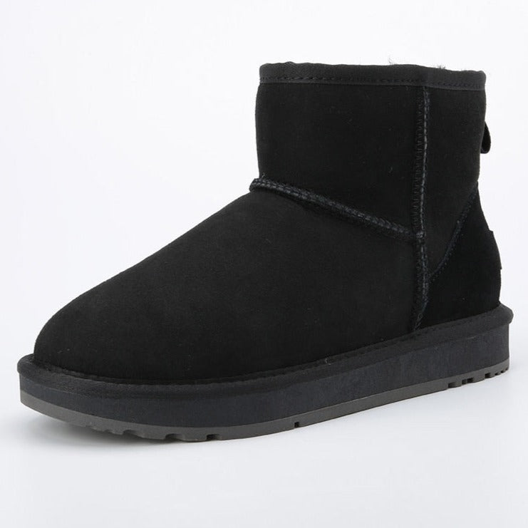 Inoe Wildleder-Winterstiefel | Echtes Schaffell, super warm und weich 5