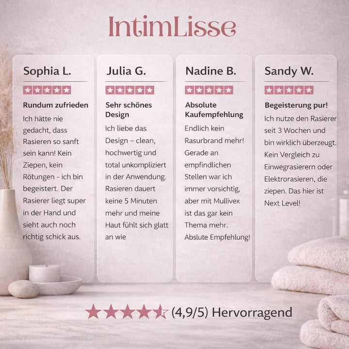 Intimrasierer Frauen | Elektrischer Rasierer für Damen | IntimLisse 3