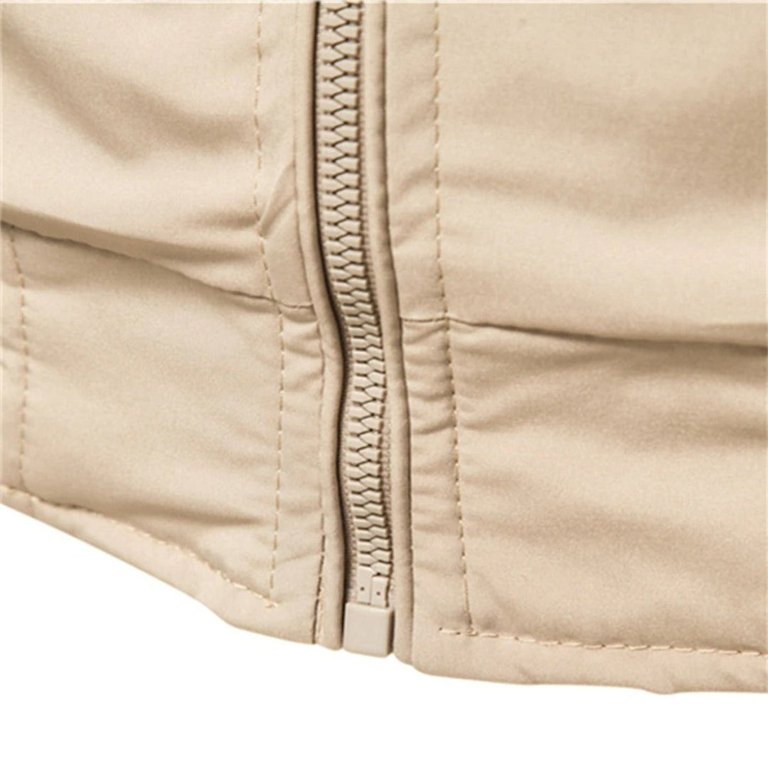 Jacke Herren Bomberjacke Unifarben Mit Kontrast Rippbündchen & Reißverschluss – Bequeme Passform Für Lässige Outfits 4