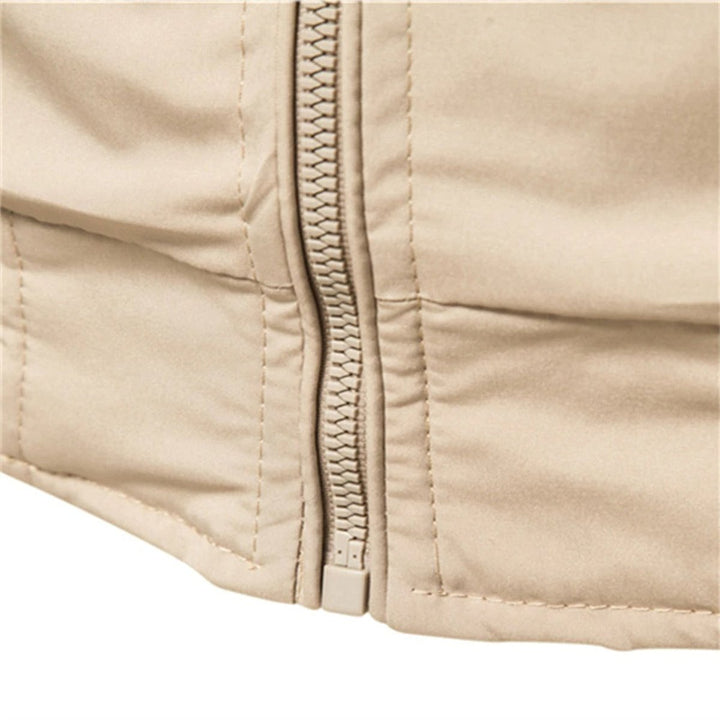 Jacke Herren Bomberjacke Unifarben Mit Kontrast Rippbündchen & Reißverschluss – Bequeme Passform Für Lässige Outfits 4