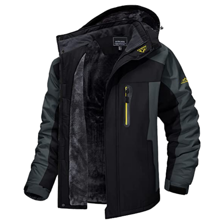 Jacke Herren Winterjacke Kältefest mit Reißverschluss für Outdoor und Freizeit 3