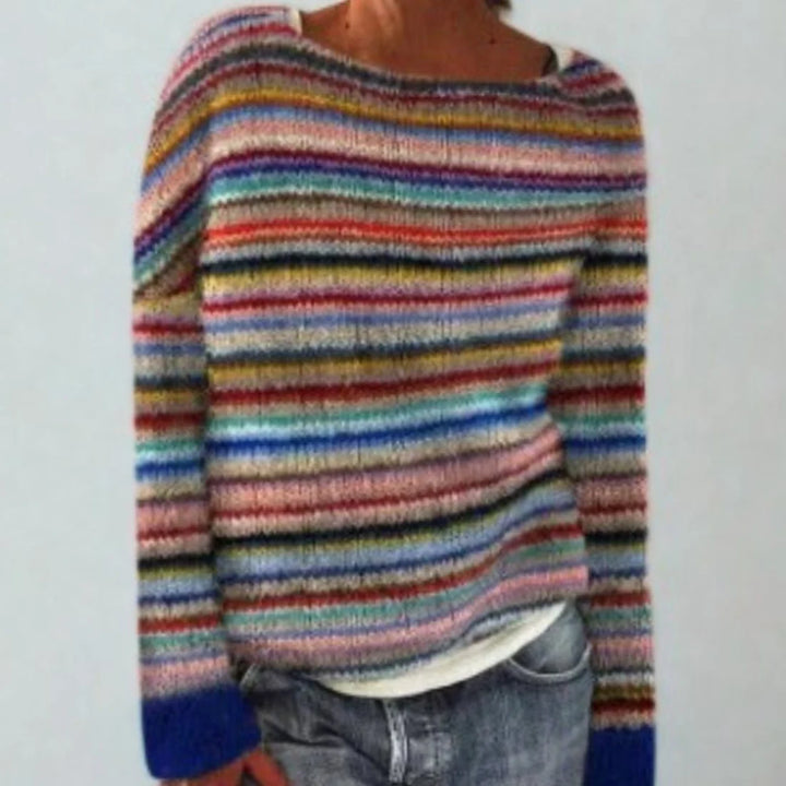 Johanna | Damen Rundhals Strickpullover im Retro-Norweger-Muster 5