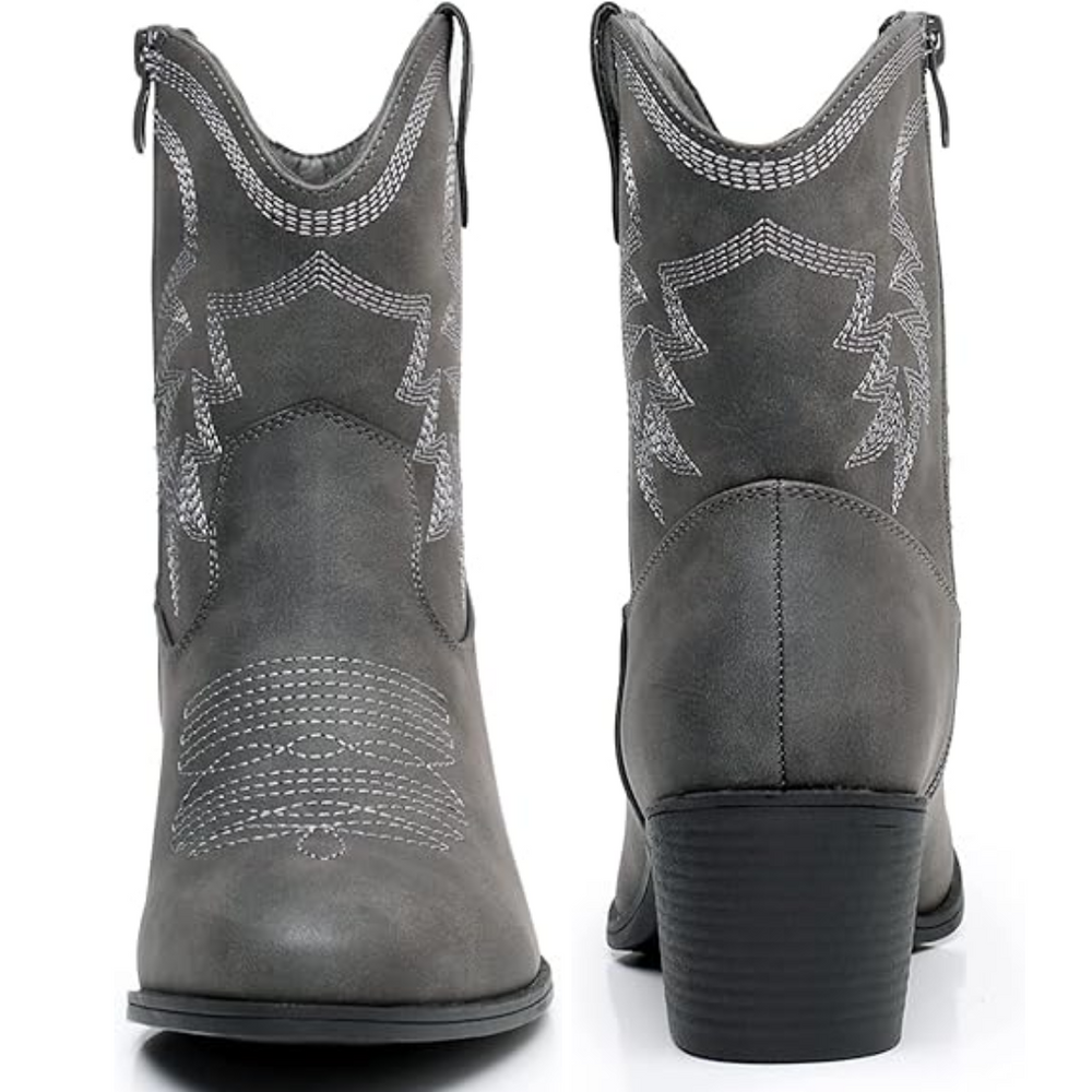 Klassische halbhohe Cowgirlstiefel - Tammy 1