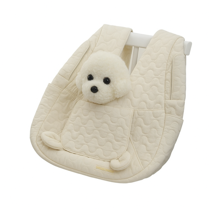Komfortable Hundetragetasche mit Stauraum 1