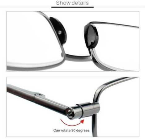 Kompakte Herren & Damen falten Lesebrille zusammen 3