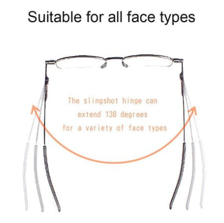 Kompakte Herren & Damen falten Lesebrille zusammen 4