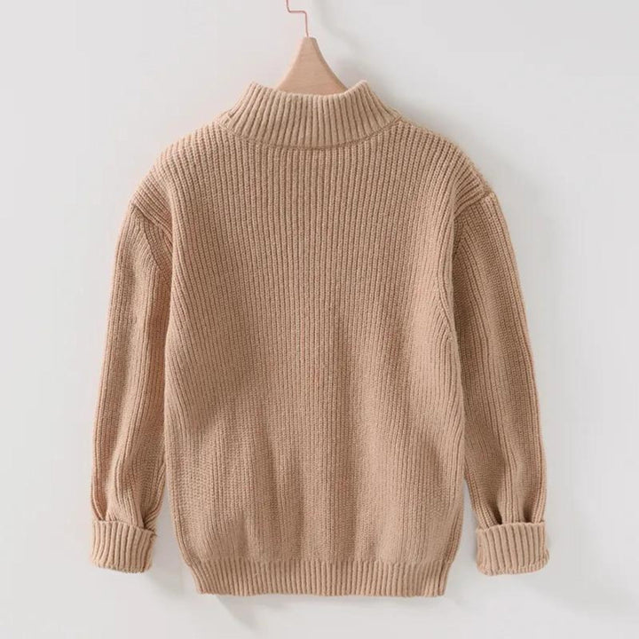 LIAM | Herren Strickpullover Jacke mit Reißverschluss
