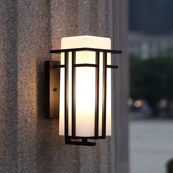 Krajewski Retro Industriedesign Glas Außenwandleuchte 2