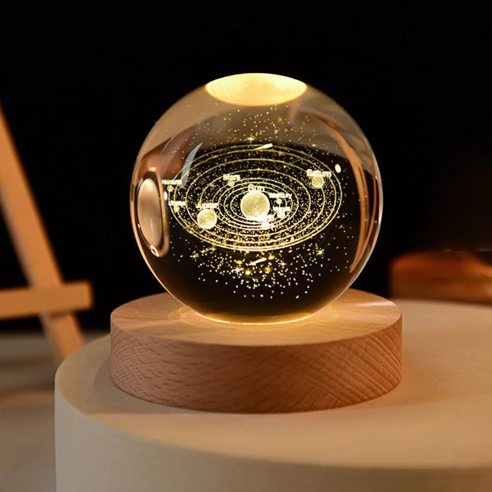 Kristallklarer Globus des Sonnensystems 1