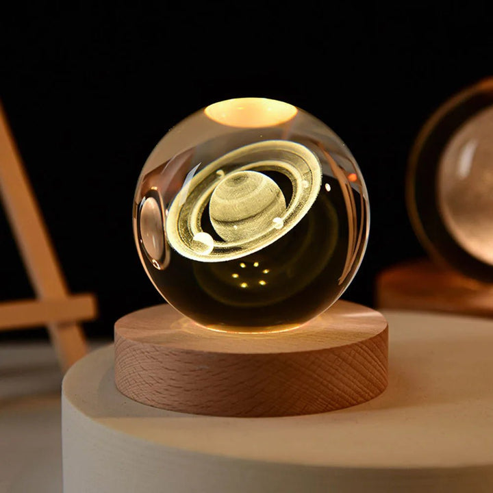 Kristallklarer Globus des Sonnensystems 4
