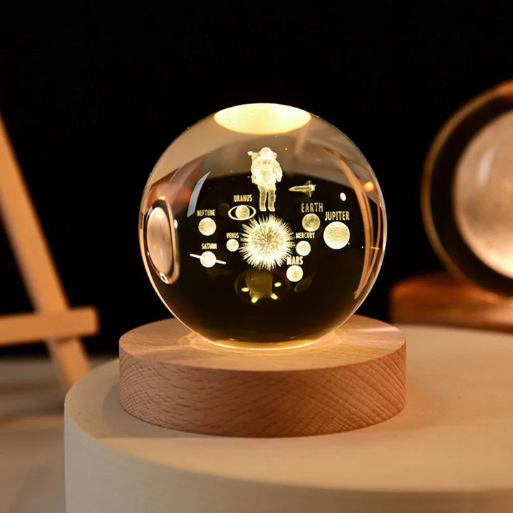 Kristallklarer Globus des Sonnensystems 5