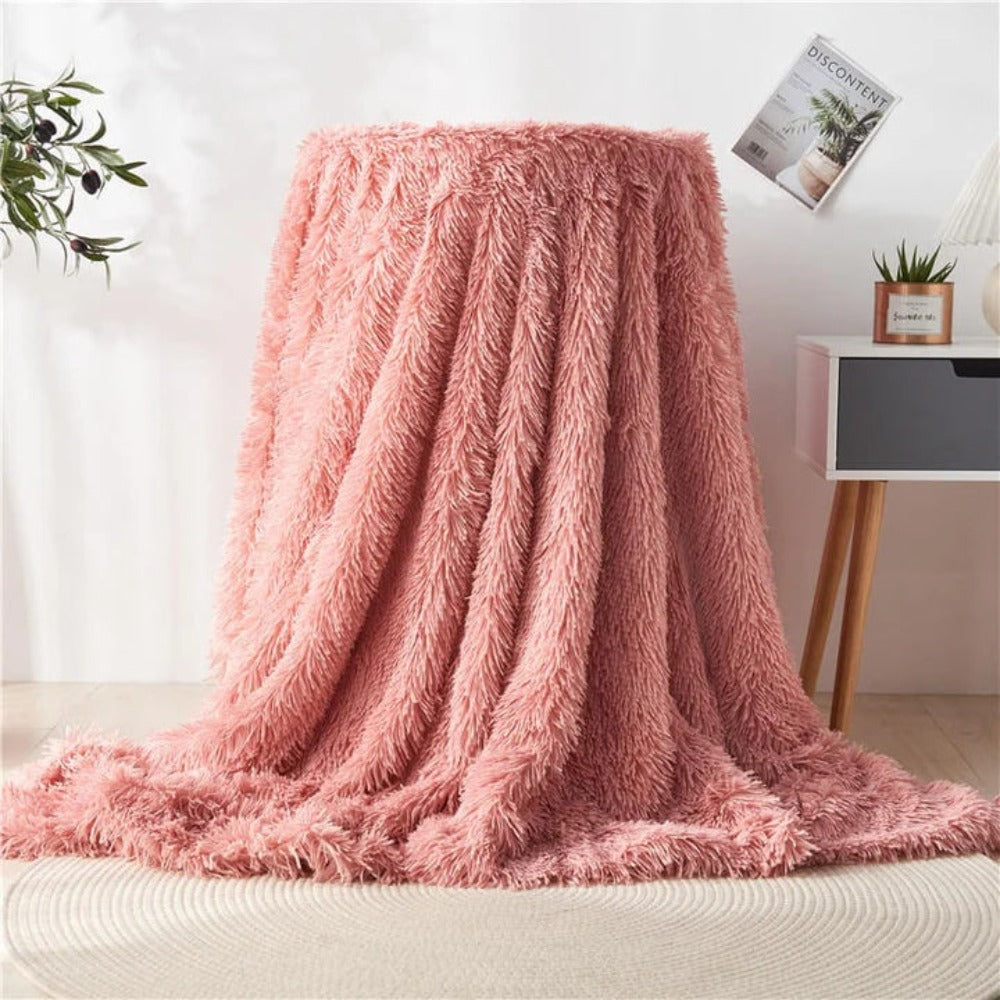 Kuscheldecke Grau Kunstfell für Erwachsene Super Weich Atemaktiv 5