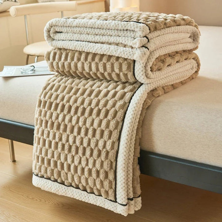 Kuscheldecke Grau Sherpa Fleece für Erwachsene 11