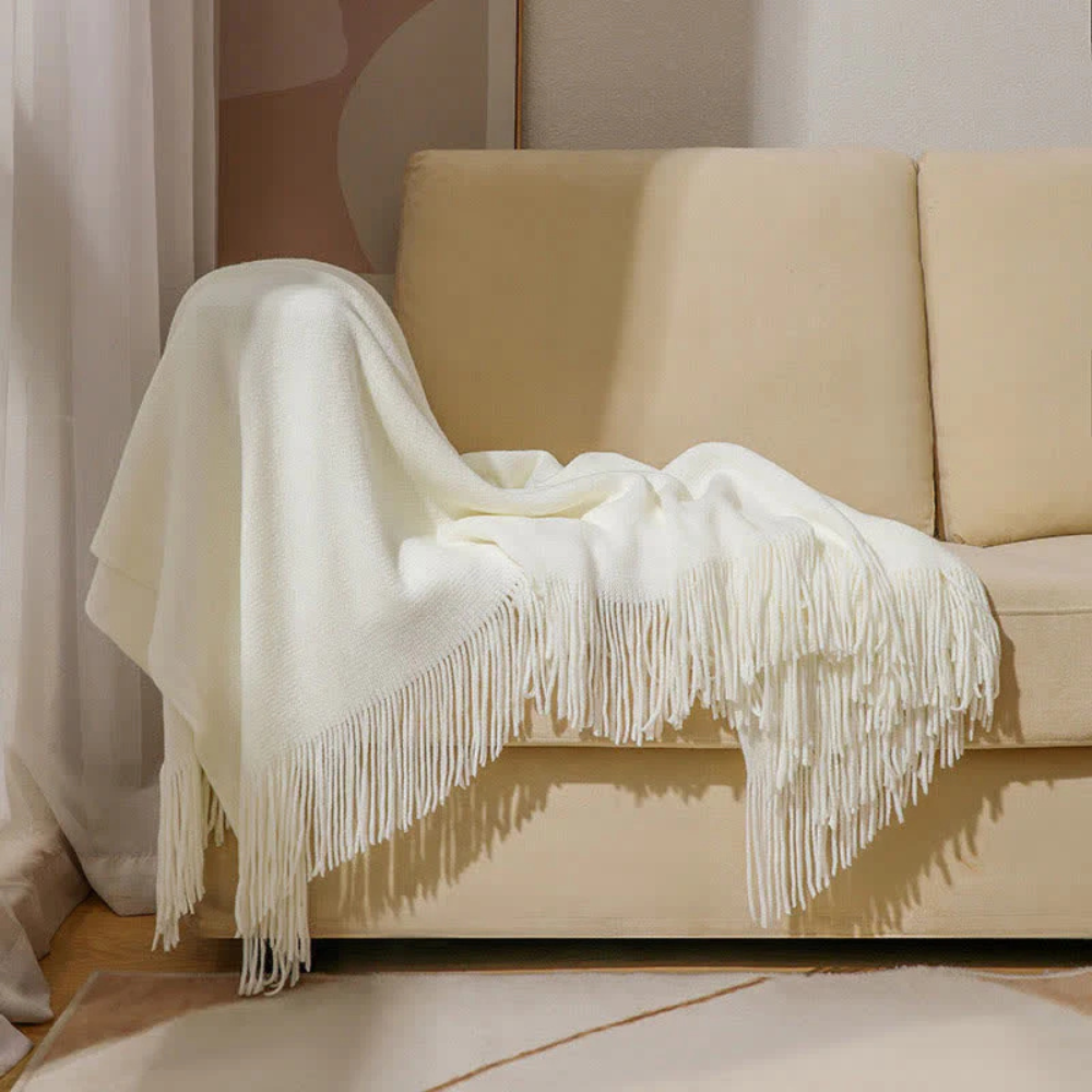 Kuscheldecke aus Grobstrick für Damen und Herren Weich Acryl 7