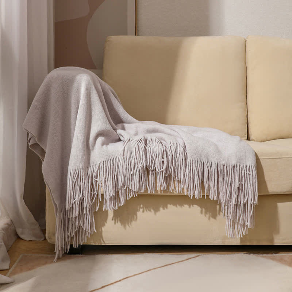 Kuscheldecke aus Grobstrick für Damen und Herren Weich Acryl 8
