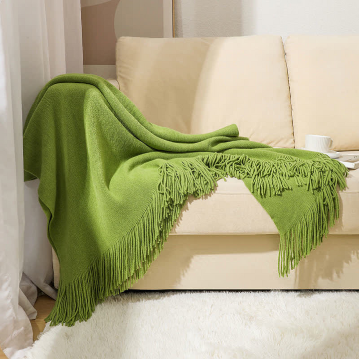 Kuscheldecke aus Grobstrick für Damen und Herren Weich Acryl 9