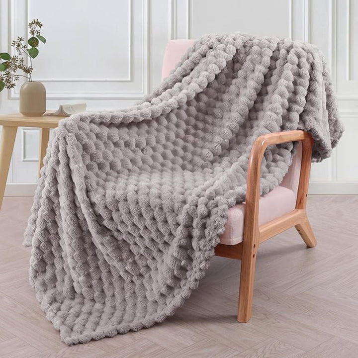 Kuscheldecke für Damen und Herren Ultra-Plüsch Mikrofaser für Komfort und Wärme 3