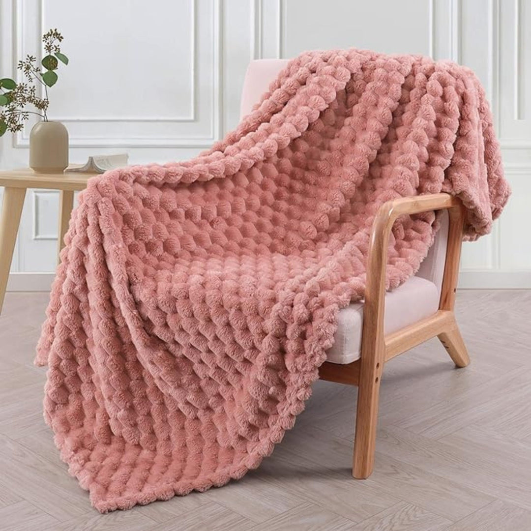 Kuscheldecke für Erwachsene Ultra-Plüschig 150x200 cm Grau Fleece 1